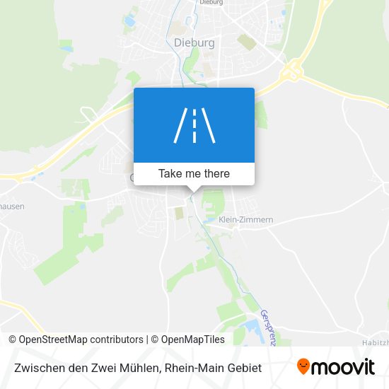 Zwischen den Zwei Mühlen map