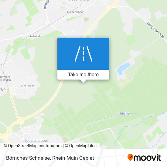 Börnches Schneise map