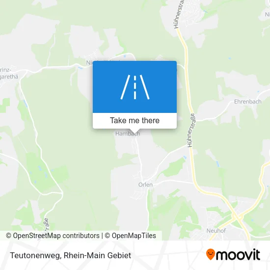 Карта Teutonenweg