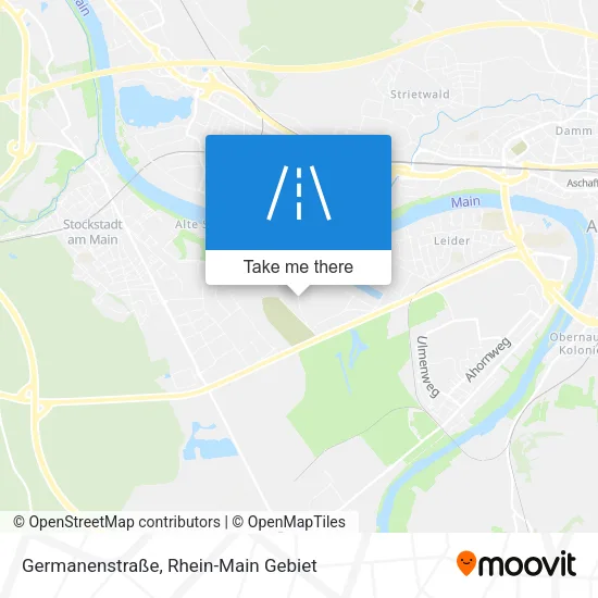 Карта Germanenstraße