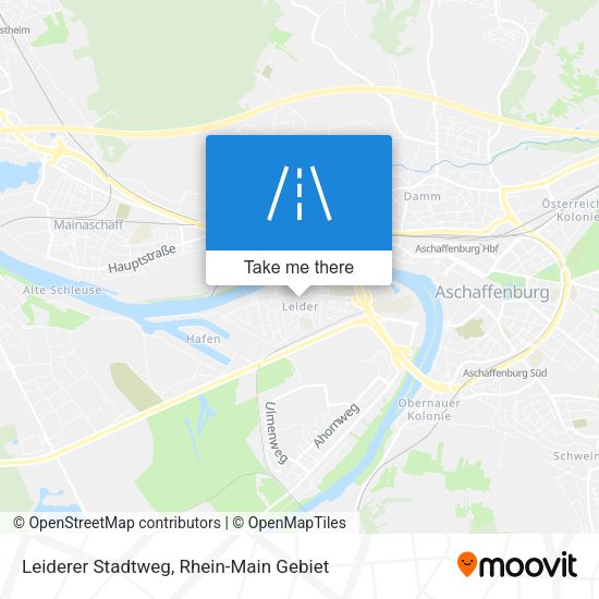 Карта Leiderer Stadtweg