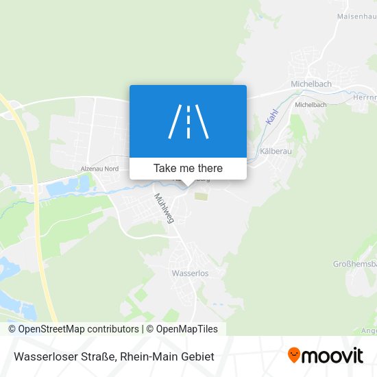 Wasserloser Straße map