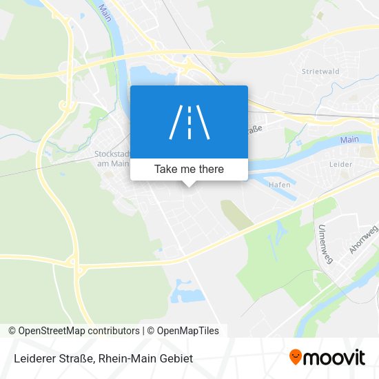 Карта Leiderer Straße