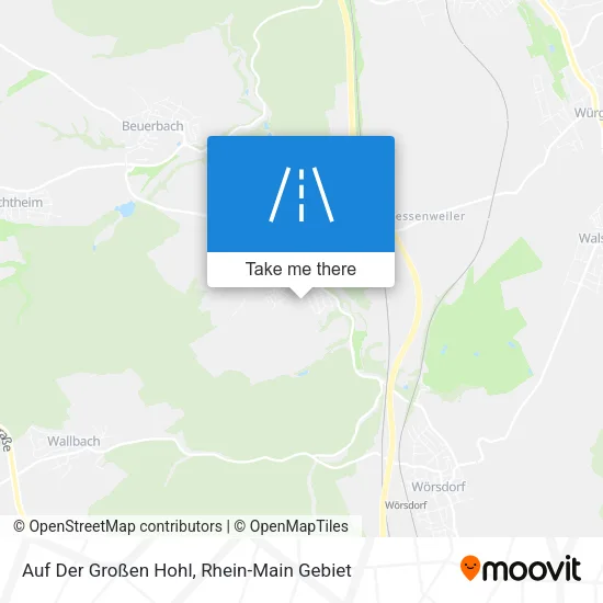 Карта Auf Der Großen Hohl