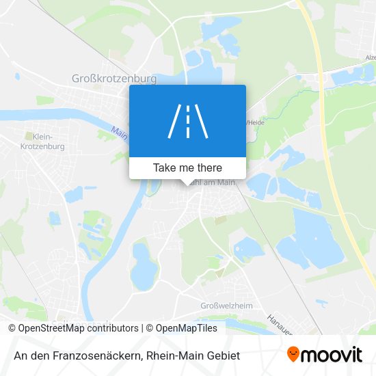 An den Franzosenäckern map