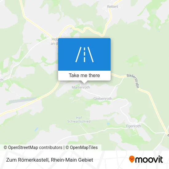 Карта Zum Römerkastell
