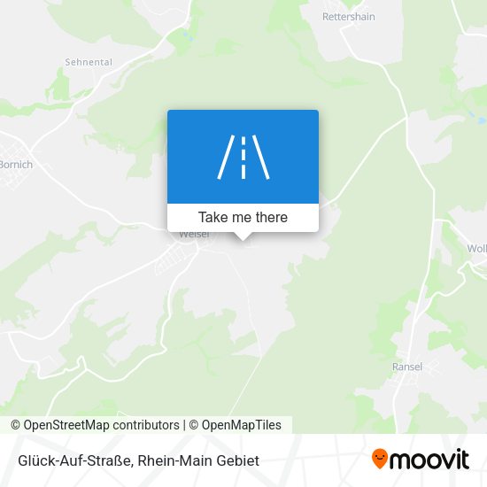 Glück-Auf-Straße map