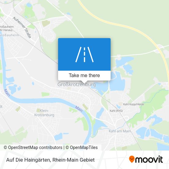 Auf Die Haingärten map