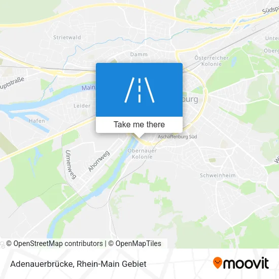 Карта Adenauerbrücke