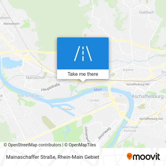 Карта Mainaschaffer Straße