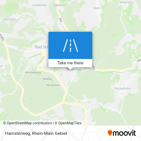 Hamsterweg map