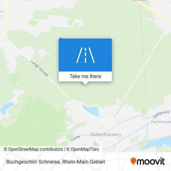 Карта Buchgeschirr Schneise