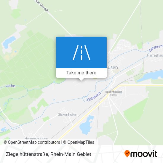 Ziegelhüttenstraße map