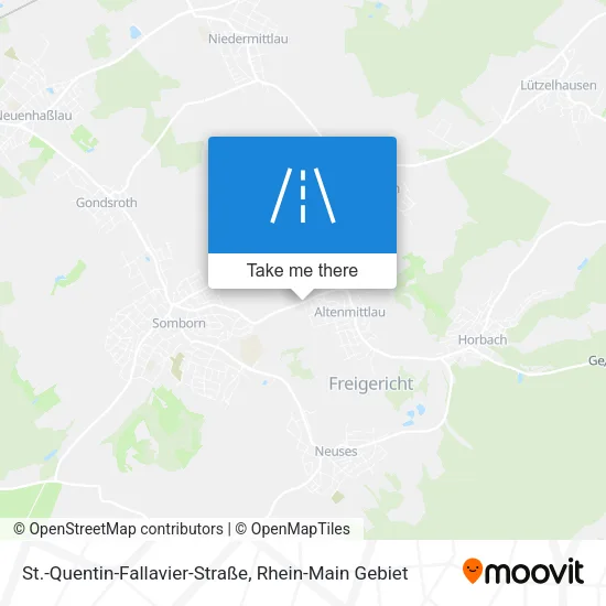Карта St.-Quentin-Fallavier-Straße