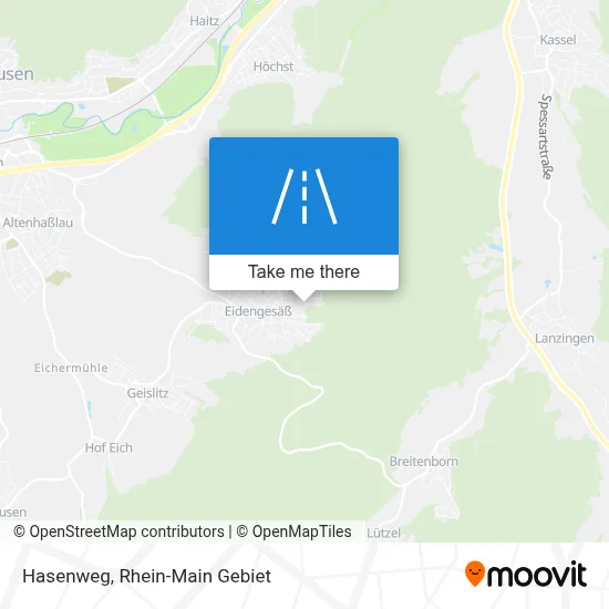 Hasenweg map