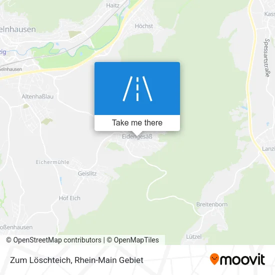 Карта Zum Löschteich