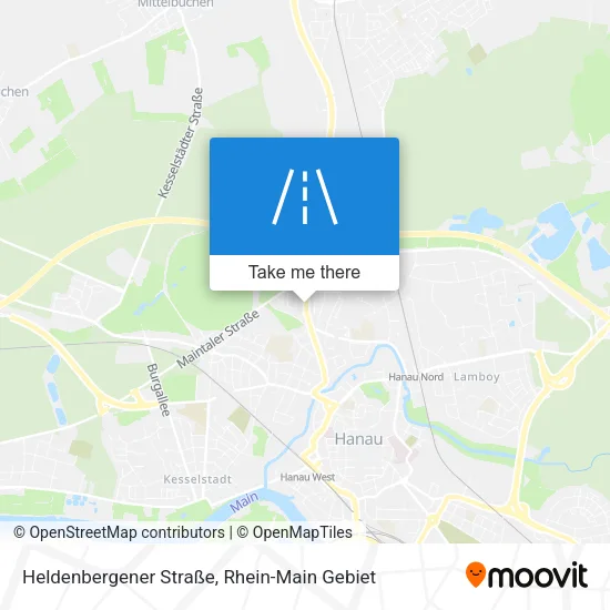 Карта Heldenbergener Straße