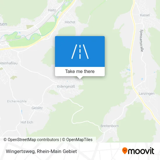 Карта Wingertsweg