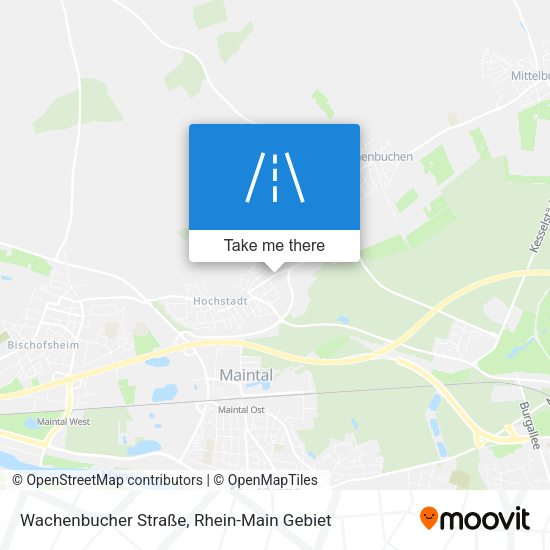 Wachenbucher Straße map
