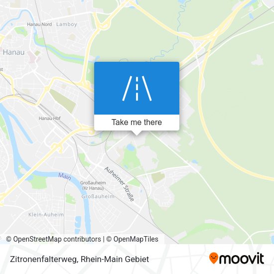 Zitronenfalterweg map