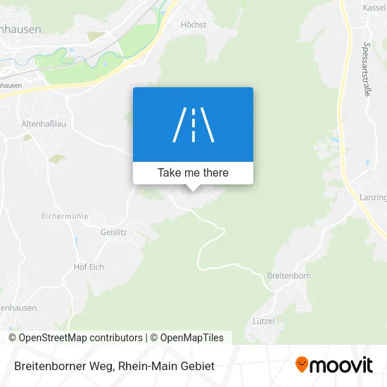 Карта Breitenborner Weg