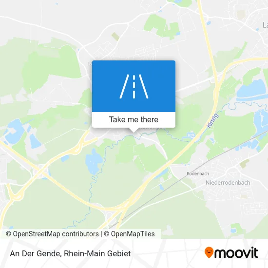An Der Gende map