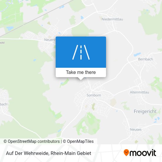 Карта Auf Der Wehrweide