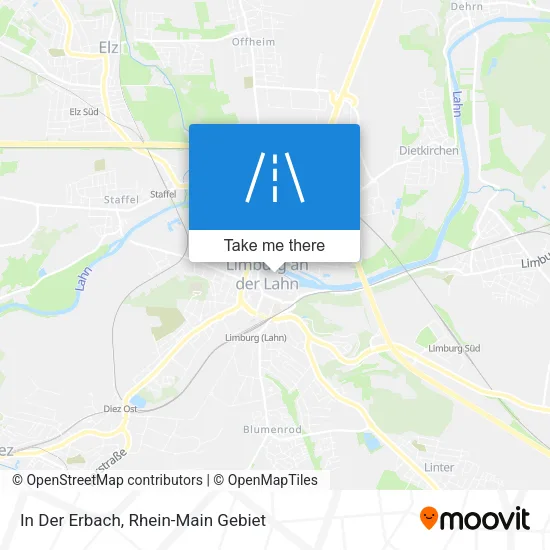 In Der Erbach map