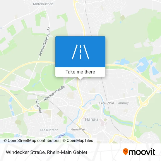 Карта Windecker Straße