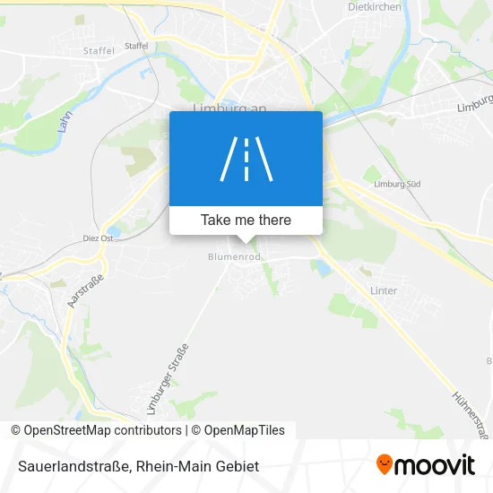 Карта Sauerlandstraße