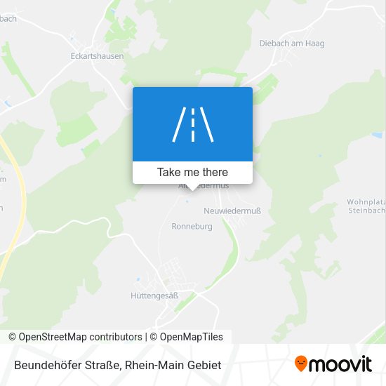 Beundehöfer Straße map