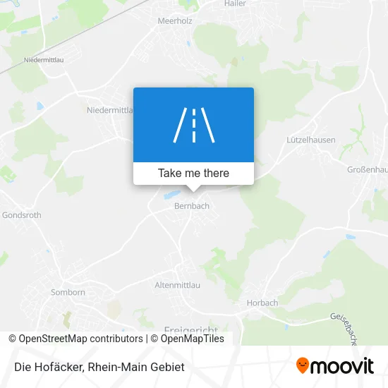 Карта Die Hofäcker