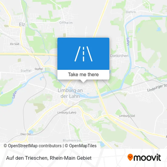 Карта Auf den Trieschen