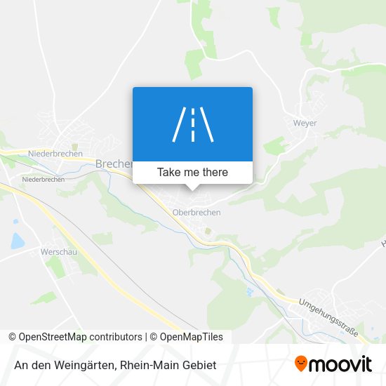 An den Weingärten map
