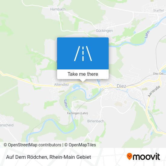 Карта Auf Dem Rödchen
