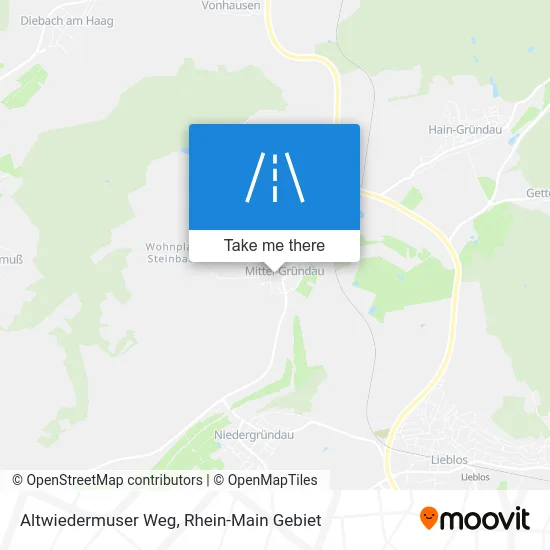 Карта Altwiedermuser Weg