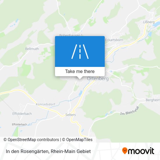 In den Rosengärten map