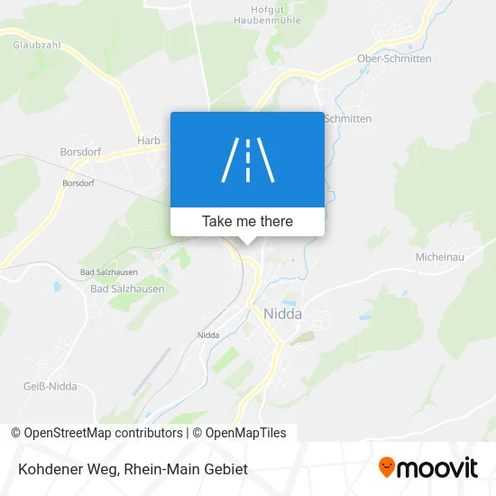 Карта Kohdener Weg