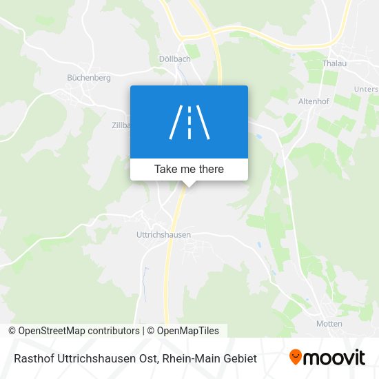 Rasthof Uttrichshausen Ost map