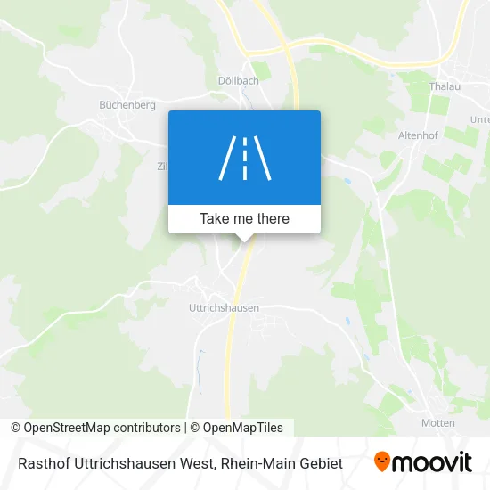 Карта Rasthof Uttrichshausen West