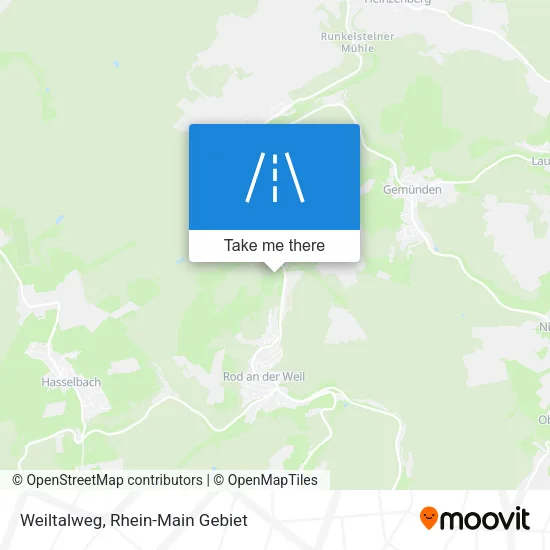 Карта Weiltalweg
