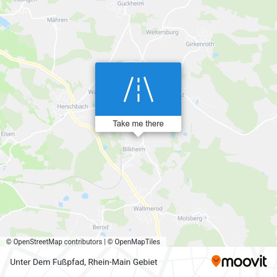 Карта Unter Dem Fußpfad