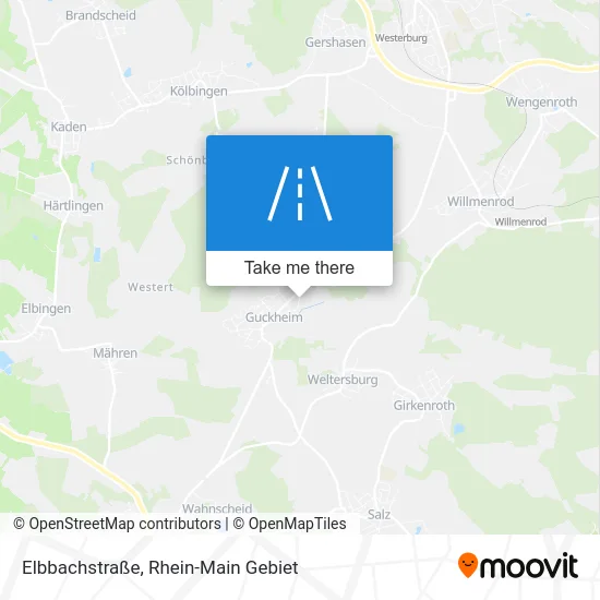 Карта Elbbachstraße