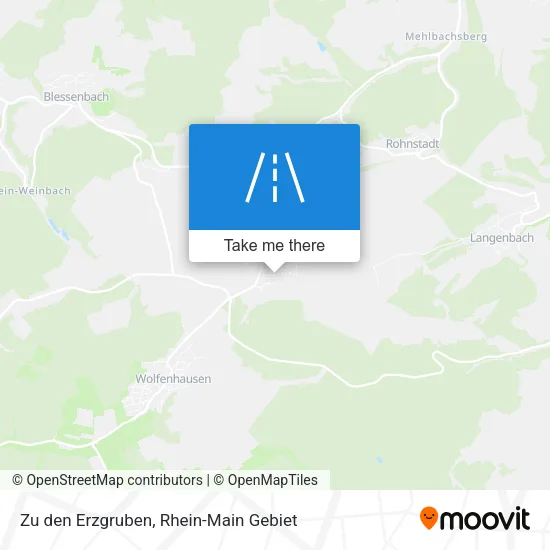 Карта Zu den Erzgruben