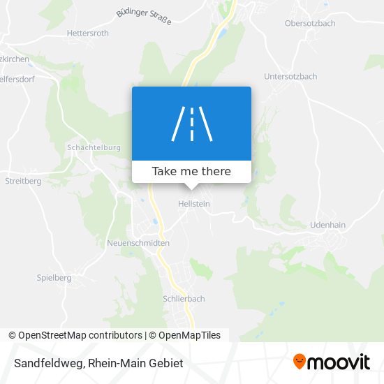 Sandfeldweg map