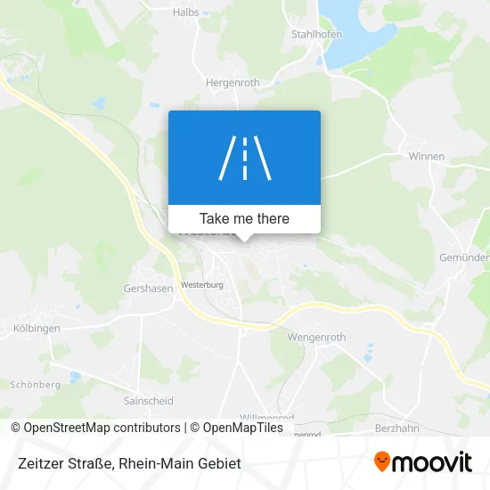 Карта Zeitzer Straße