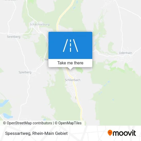 Карта Spessartweg