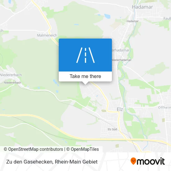 Карта Zu den Gasehecken