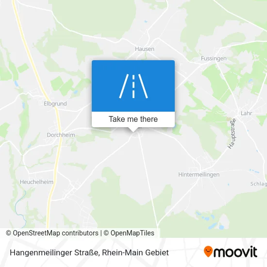 Карта Hangenmeilinger Straße