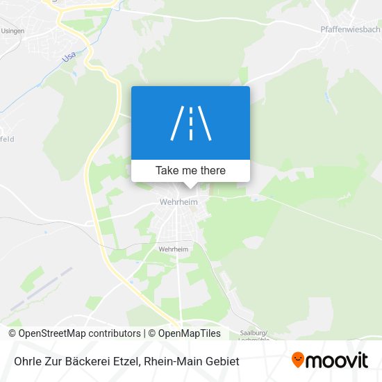 Ohrle Zur Bäckerei Etzel map